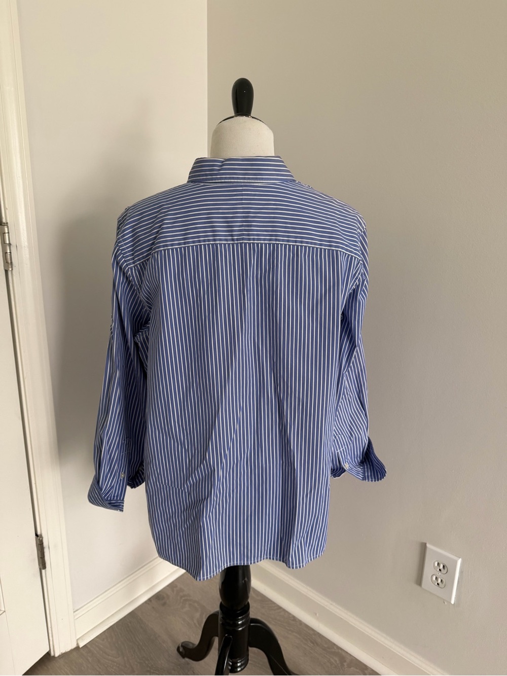 Polo by Ralph Lauren Blue & White Vertical Stripe Button-Down Shirt - Picture 6 of 6